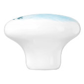 Blue Crab Wassercolor Beach Keramikknauf (Seitenansicht)