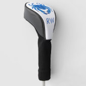 Blue Crab Watercolor Personalisiert Golf Headcover (angewinkelt)