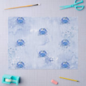 Blue Crab Watercolor Seidenpapier (Basteln)