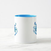 Blue Crab Watercolor Tasse (Zentrum)