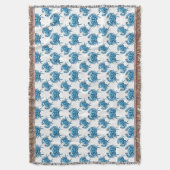 Blue Crabs Classic Seaside Pattern Decke (Vorderseite Vertikal)