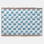 Blue Crabs Classic Seaside Pattern Decke (Vorderseite)