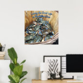 Blue Crabs - Das gute Leben in North Carolin Poster (Heimbüro)