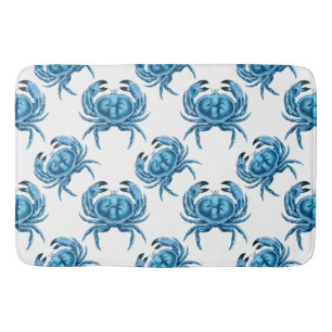 Blue Crabs Seaside Badematte