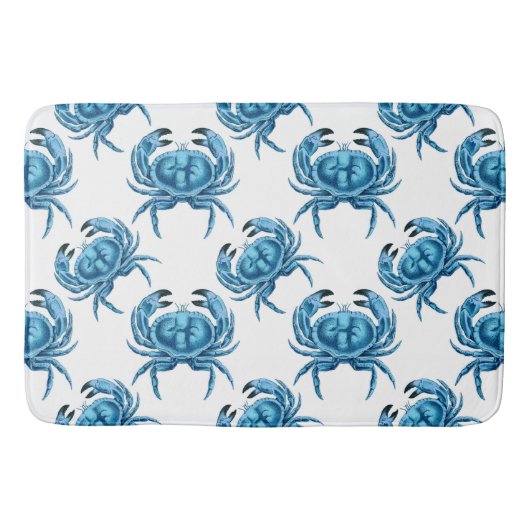 Blue Crabs Seaside Badematte (Vorderseite)