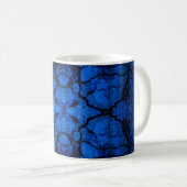 Blue Cracked Kaffeetasse (VorderseiteRechts)