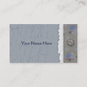 Blue Crackle Business Card Visitenkarte (Rückseite)