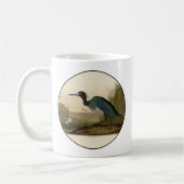 Blue Crane Heron Audubon Malerei Kaffeetasse (Links)