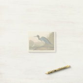 Blue Crane Heron Audubon Malerei Post-it Klebezettel (Auf Schreibtisch)