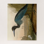 Blue Crane Heron Audubon Malerei Puzzle (Vertikal)