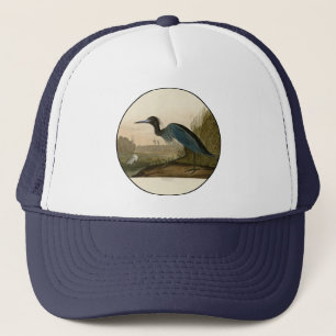 Blue Crane Heron Audubon Malerei Truckerkappe