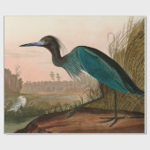 Blue Crane oder Heron Birds of America Audubon Pri Geschenkpapier (Flach)
