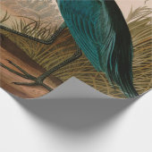 Blue Crane oder Heron Birds of America Audubon Pri Geschenkpapier (Ecke)
