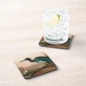 Blue Crane oder Heron Birds of America Audubon Pri Getränkeuntersetzer (Rechte Seite)