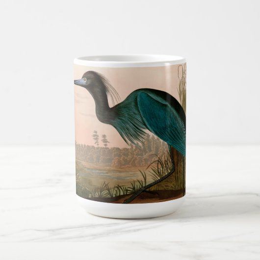 Blue Crane oder Heron Birds of America Audubon Pri Kaffeetasse (Mittel)