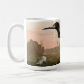 Blue Crane oder Heron Birds of America Audubon Pri Kaffeetasse (Links)