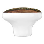 Blue Crane oder Heron Birds of America Audubon Pri Keramikknauf (Seitenansicht)