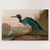 Blue Crane oder Heron Birds of America Audubon Pri Puzzle (Horizontal)