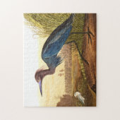 Blue Crane oder Heron von John James Audubon Puzzle (Vertikal)
