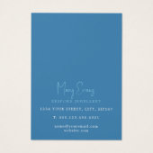 Blue Crashing Wellen stecken Ohrring-Display-Karte (Rückseite)