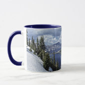 Blue Crater Foto Snowy Mountain Landschaft Tasse (Links)