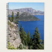 Blue Crater Lake Foto Planer (Vorderseite)