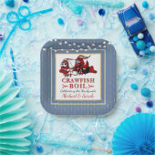 Blue Crawfish Boil Neu oder Engagement Party Pappteller (Party)