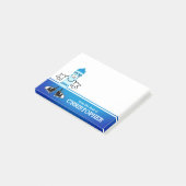Blue Crayon Personalisiert Post-it Klebezettel (angewinkelt)