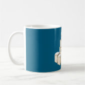 Blue Cream Blocks Let it snow Kaffeetasse (Links)