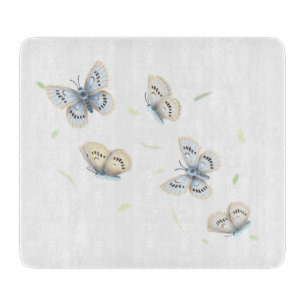 Blue & Cream Butterfliegen im Traumflug Schneidebrett
