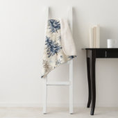 Blue Cream Christmas Trees Snowflakes Sherpadecke (Beispiel)