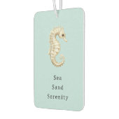 Blue Cream Sea Horses Ocean Shells Bridal Shower Autolufterfrischer (Links)