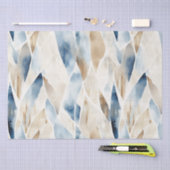 Blue Cream Sea Sand Ocean Serenity Seidenpapier (Handwerk)