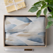 Blue Cream Sea Sand Ocean Serenity Seidenpapier (Geschenk)