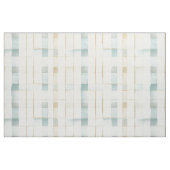 Blue Cream Squares Stoff (Fat Quarter (45,7 x 55,9 cm))