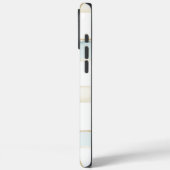 Blue Cream White Plaid Stripes Case-Mate iPhone Hülle (Rückseite / Links)