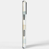Blue Cream White Plaid Stripes Case-Mate iPhone Hülle (Rückseite / Rechts)