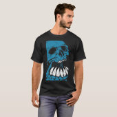 Blue creepy skull T-Shirt (Vorne ganz)