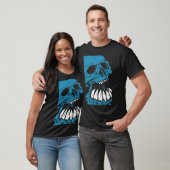 Blue creepy skull T-Shirt (Unisex)