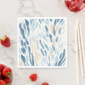 Blue Creme Abstrakt Beach Serviette (Beispiel)