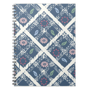 Blue & Creme Notebook Notizblock