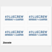 Blue Crew Rechteckiger Aufkleber (Blatt)