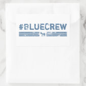 Blue Crew Rechteckiger Aufkleber (Tasche)