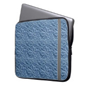 Blue Crinkle Bag Muster Elektronenbeutel Laptopschutzhülle (Vorderseite Links)