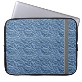 Blue Crinkle Bag Muster Elektronenbeutel Laptopschutzhülle (Vorderseite)