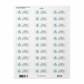 Blue Crocus Address Labels (Vorne)