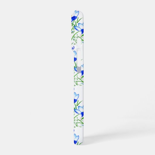 Blue Crocus iPhone Hülle (Linke Seite)