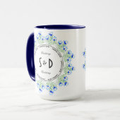 Blue Crocus Large Wedbo Combo Tasse (Vorderseite Links)
