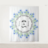 Blue Crocus Large Wedding Background Wandteppich (Vorderseite)