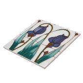 Blue Crocus Wall Deco Fliese (Seite)